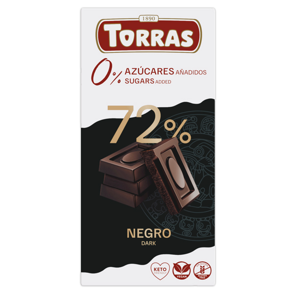 Torras Schokolade 0% Zuckerzusatz