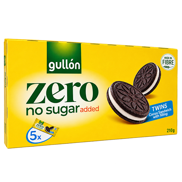 Gullón No Sugar Added Zero Twins Sandwich Cookies