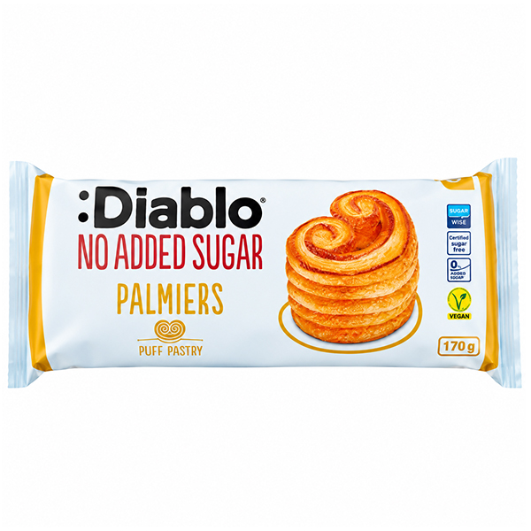 Diablo No Added Sugar Palmiers