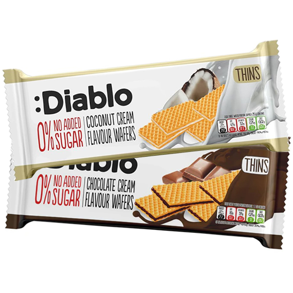 Diablo No Added Sugar Wafers Thins