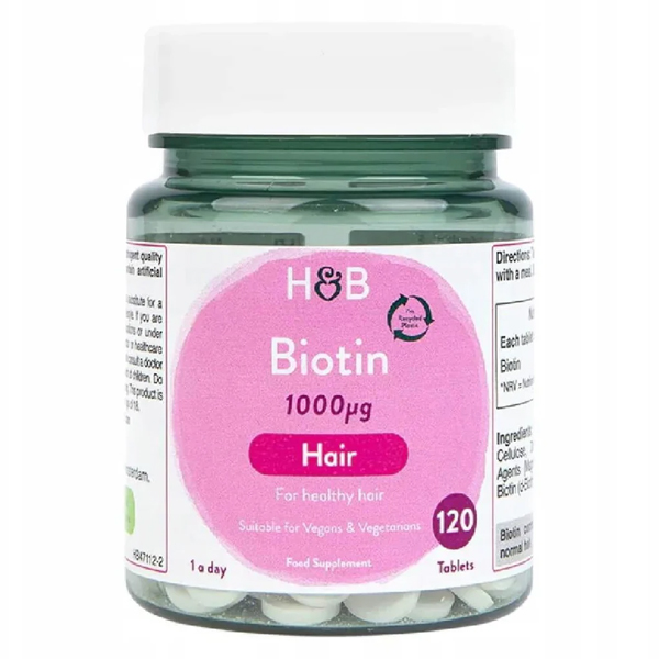H&B Biotin 1000ug (120 Tabletten)