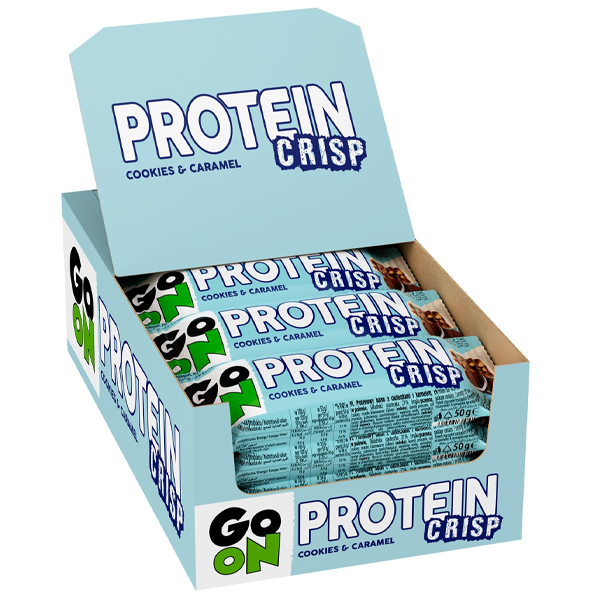 24x Go On Nutrition Protein Crisp Bars (Cookies & Caramel)