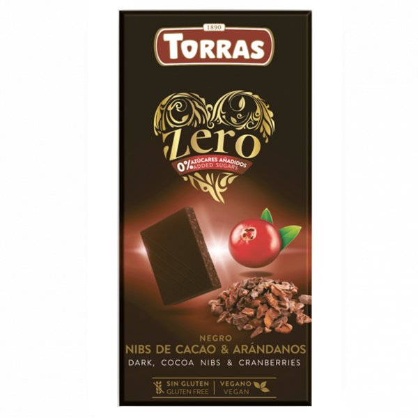 Torras Zero Schokolade ohne Zuckerzusatz