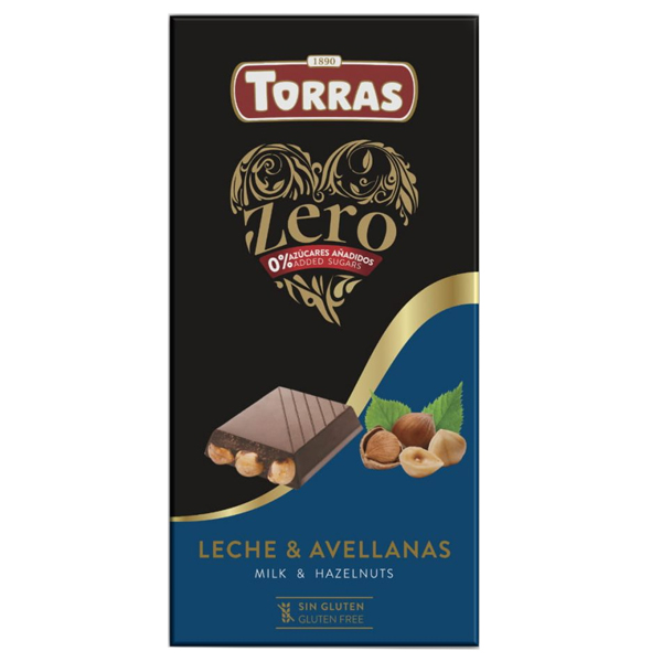 Torras Zero Schokolade ohne Zuckerzusatz