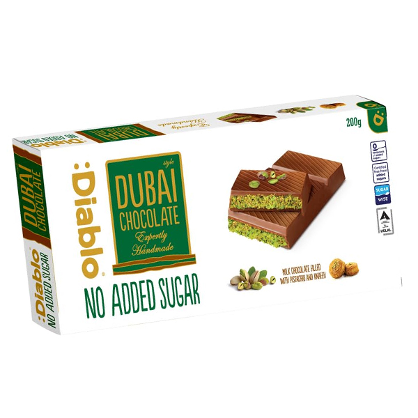 Diablo No Added Sugar Dubai Chocolate Diablo No Added Sugar Dubai Chocolate