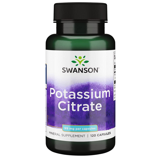 Swanson Potassium Citrate Kalium (120 Kapseln) Swanson Potassium Citrate Kalium (120 Kapseln)