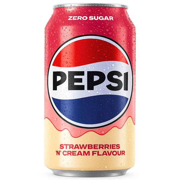 Pepsi Zero Sugar Strawberries 'n Cream Pepsi Zero Sugar Strawberries 'n Cream