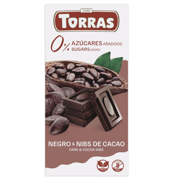 Torras Schokolade 0% Zuckerzusatz
