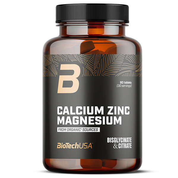 BioTech USA Calcium Zinc Magnesium Organic (90 Tabletten)
