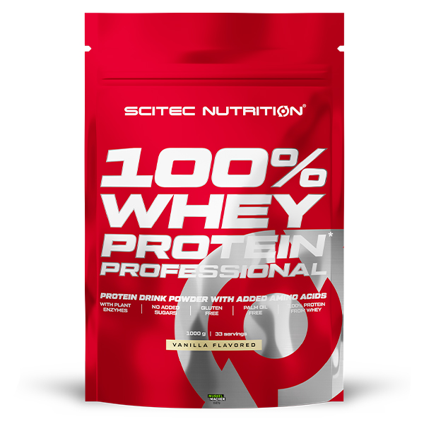 Scitec-Nutrition-Whey-Protein-Professional-1000g-Vanilla Scitec Nutrition 100% Whey Protein Professional Beutel