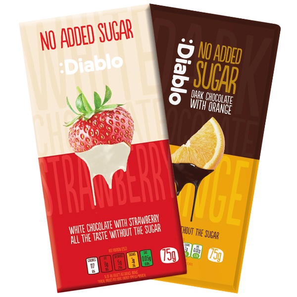 Diablo No Added Sugar Chocolate