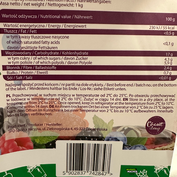 All Nutrition Jelly Fruchtaufstrich
