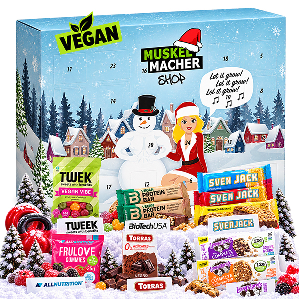 Muskelmacher Shop Vegan Adventskalender 2026