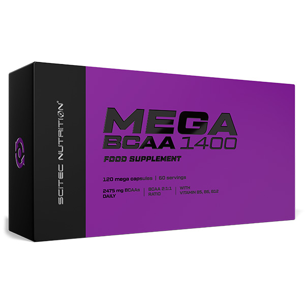 Scitec-Nutrition-Mega-BCAA-1400-120-Kapseln Scitec Nutrition Mega BCAA 1400 (120 Kapseln)