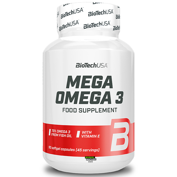 Biotech-USA-Mega-Omega-3-90-Kapseln BioTech USA Mega Omega 3