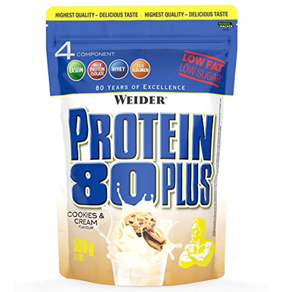 Protein-80-Plus-500g-Cookies-Cream Weider Protein 80 Plus