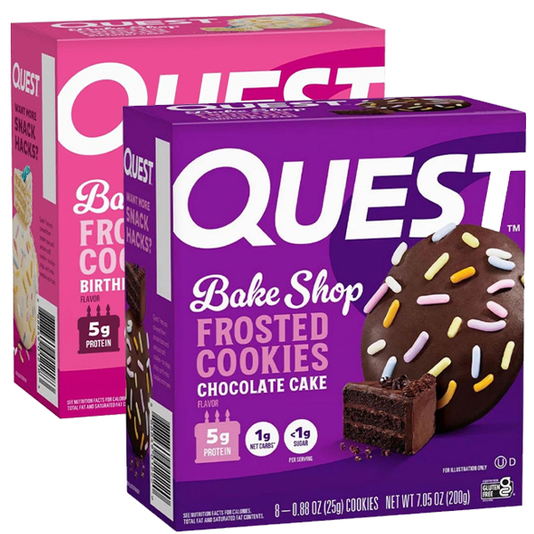 8x Quest Frosted Cookies