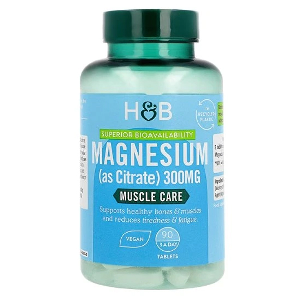 H&B Magnesium Citrate 300mg (90 Tabletten)