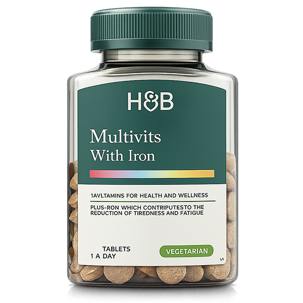 H&B Multivits with Iron (60 Tabletten)