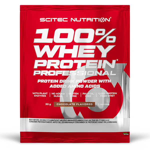 Scitec-Nutrition-100-Whey-Protein-Professional-30g-Probe-Chocolate Scitec Nutrition 100% Whey Professional Probe