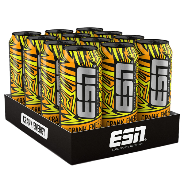 12x ESN Crank Energy Drinks (Lemon Ice Tea)