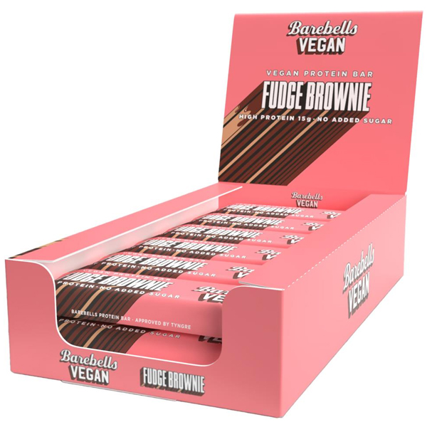12x Barebells Vegan Protein Bar Fudge Brownie