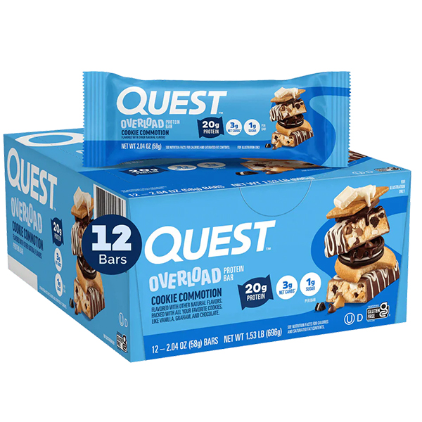 12er Box Quest Overload Bars (MHD Angebot)