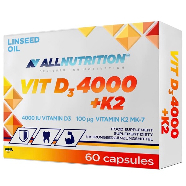 All Nutrition Vit D3 4000 + K2 (60 Kapseln)