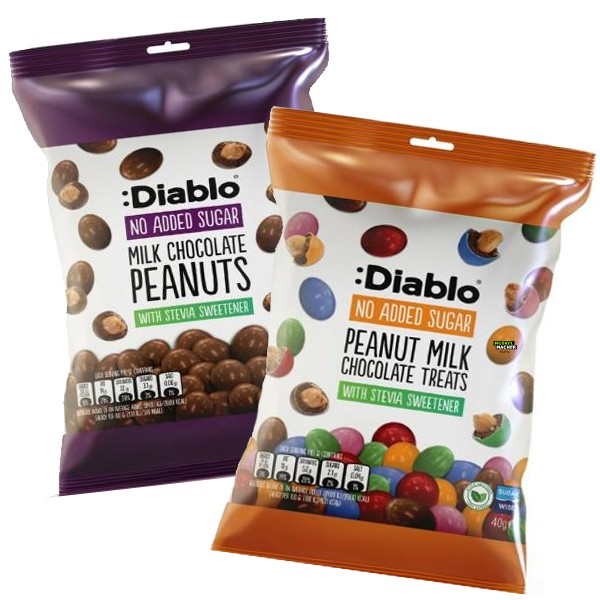 Diablo No Sugar Added Chocolate Peanuts