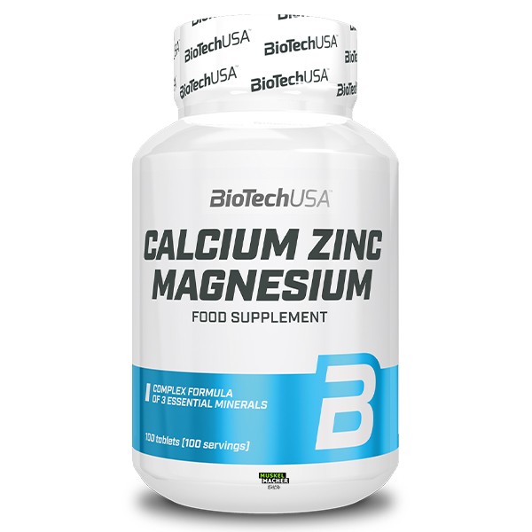 BioTech USA Calcium Zinc Magnesium (100 Tabletten)