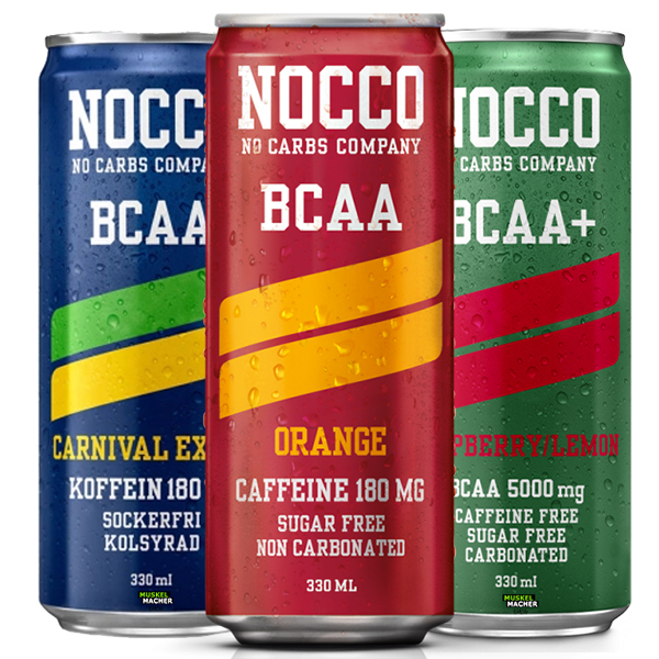 NOCCO BCAA DRINK  Verschiedene Sorten