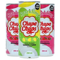 Chupa Chups Sparkling Drink Zero Sugar Strawberry