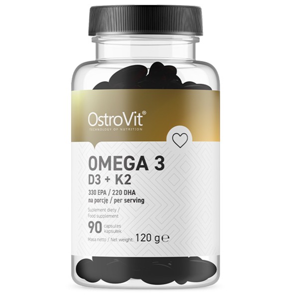 Ostrovit Omega 3 D3+K2 (90 Kapseln)