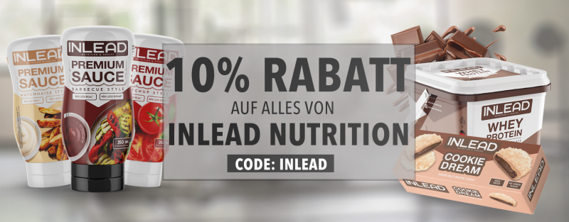 10% Rabatt auf Inlead Nutrition und Snacks