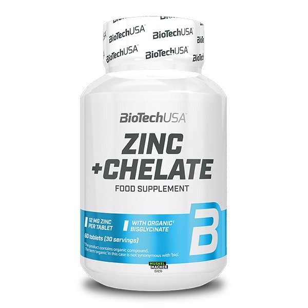 BioTech USA Zinc +Chelate (60 Tabletten)